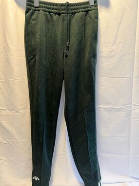 Adidas x Alexander Wang L Jacquard Jogger Pants in Hunter Green Night